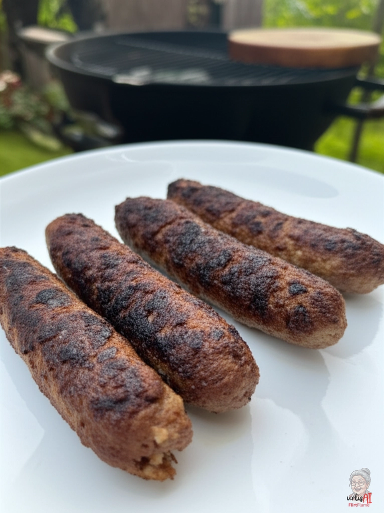 Knusprige Glutröllchen — Kohlegrill