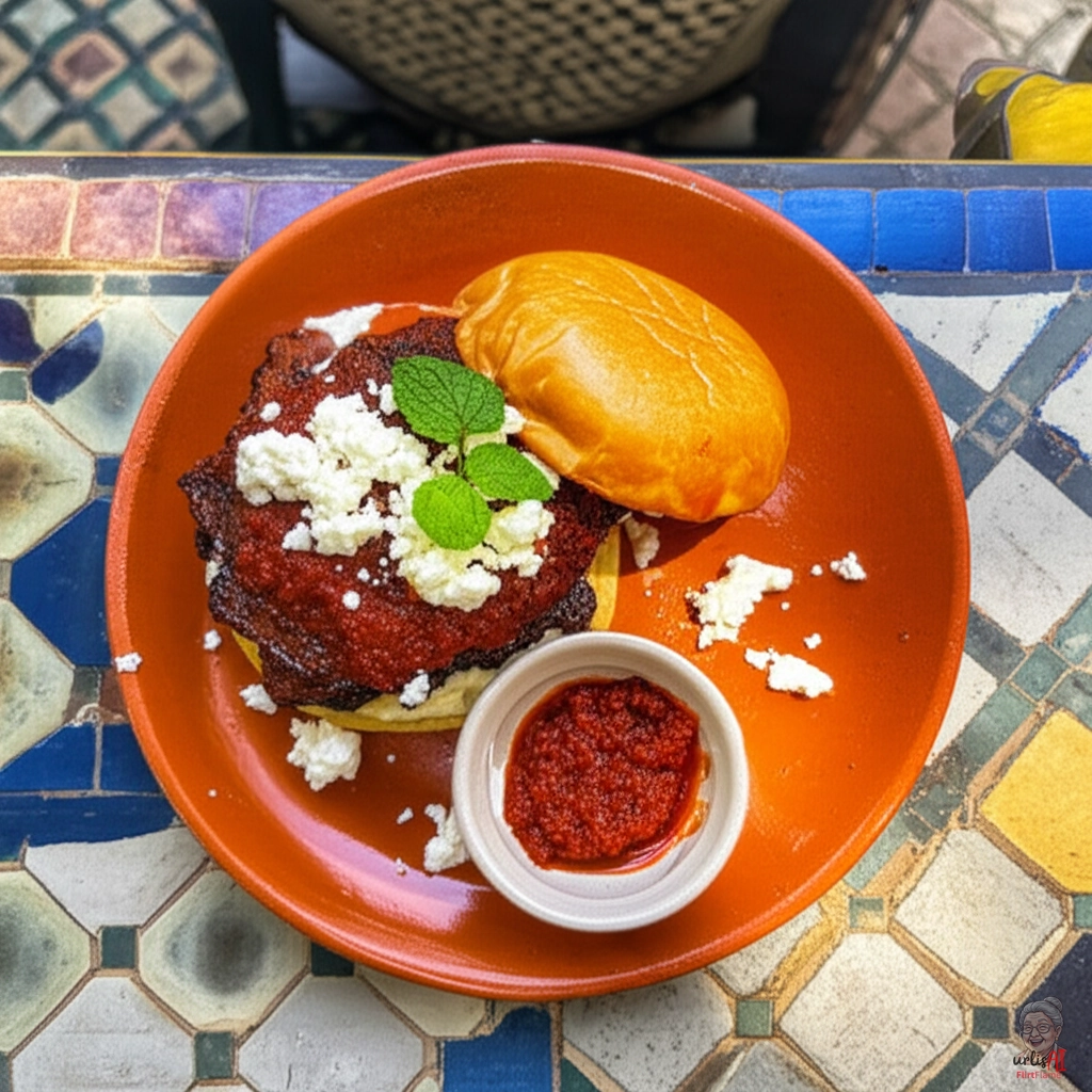 Feuriger Harissa Smash — Gasgrill