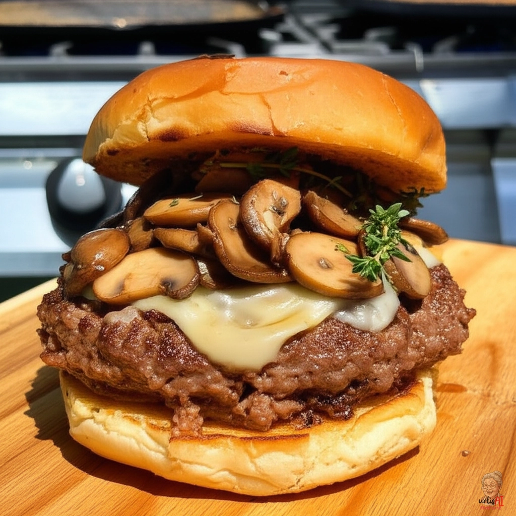 Erdiger Pilzsmash — Gasgrill