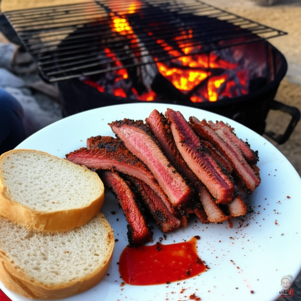 Namibisches Kapana Rind — Kohlegrill