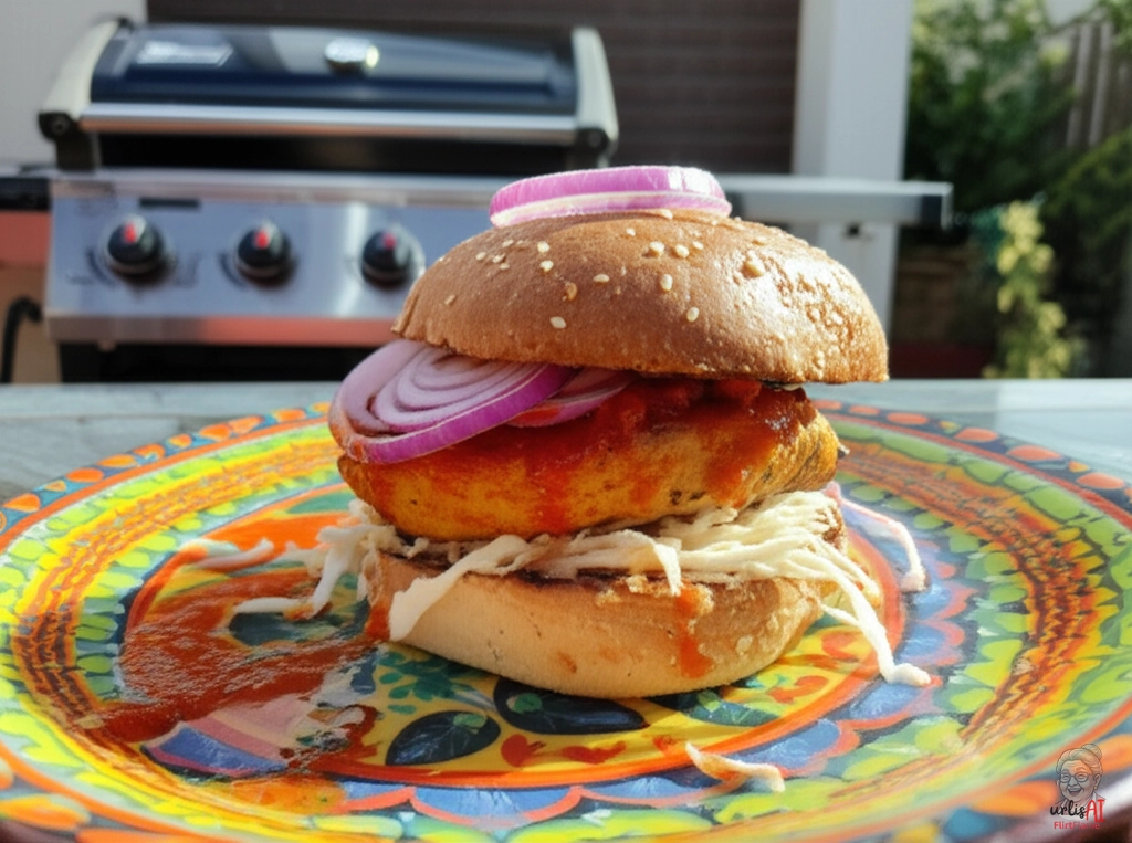 Nepalesischer Momo Burger — Gasgrill