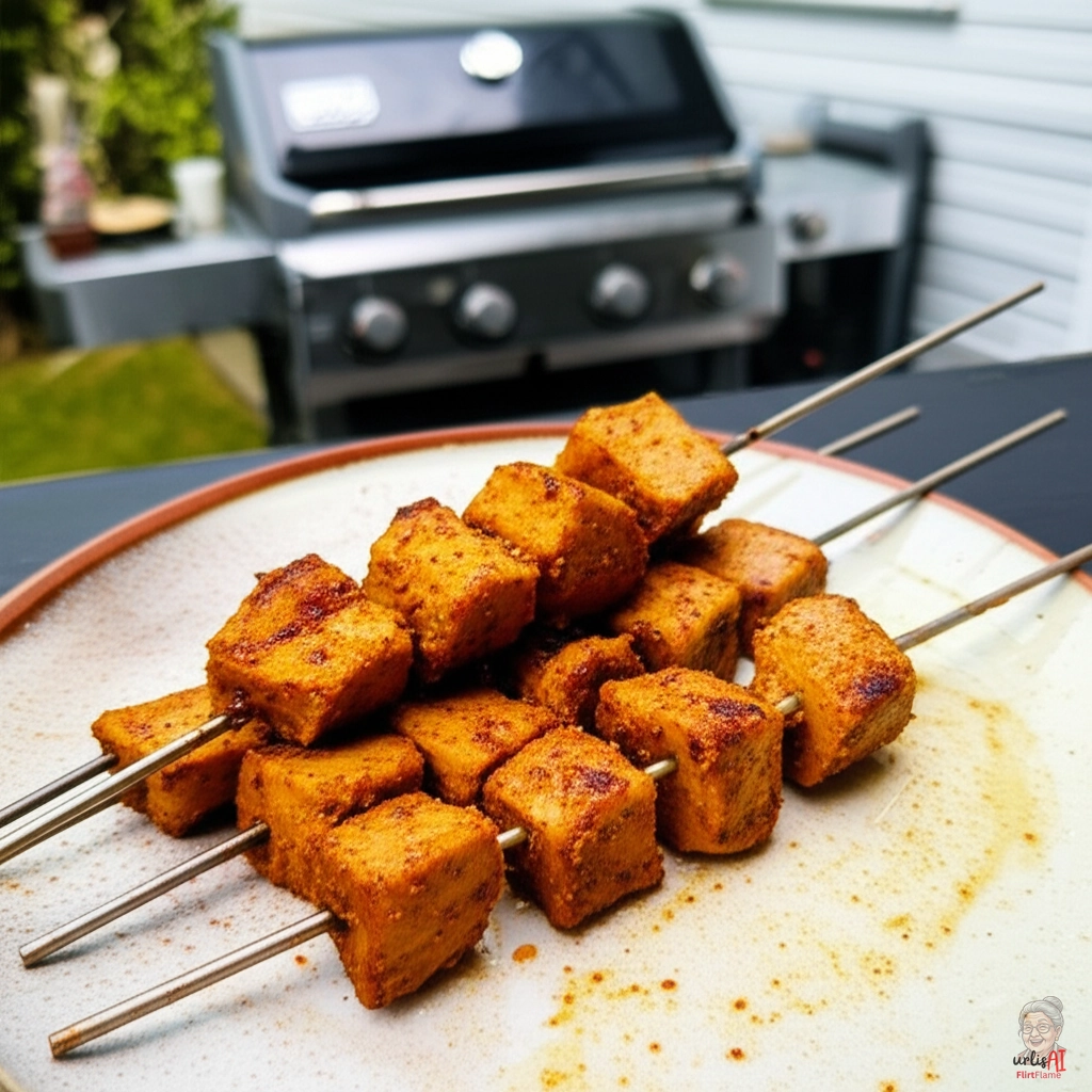 Nepalesisches Sekuwa Lamm — Gasgrill