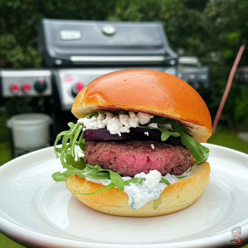 Neuseeländischer Lamb Burger — Gasgrill