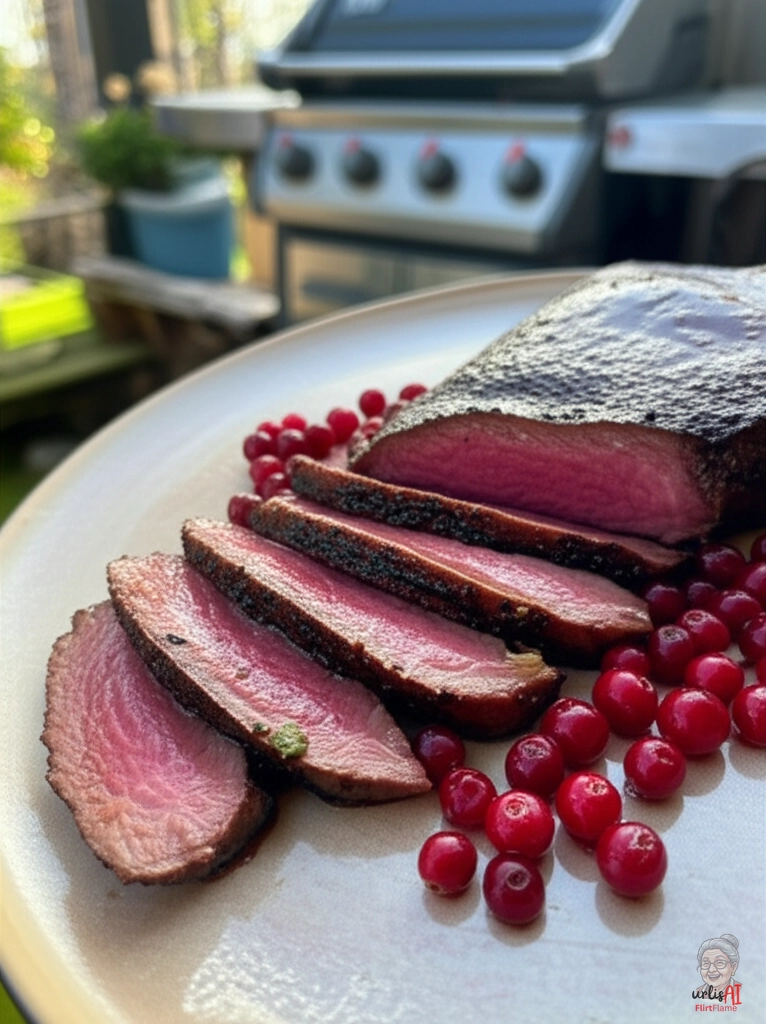 Nordisches Rentier Steak — Gasgrill