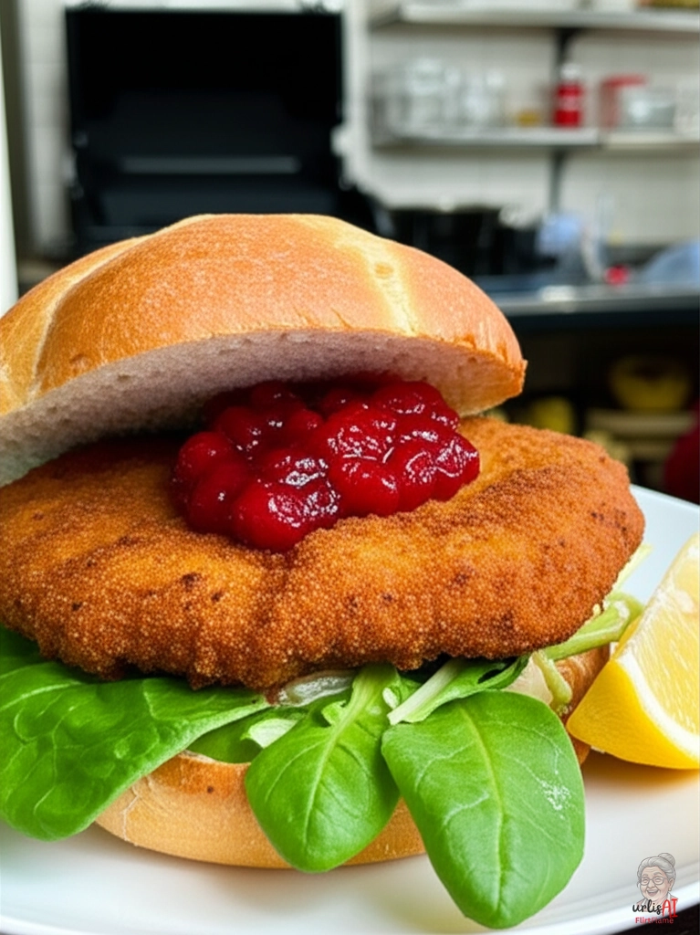 Österreichischer Schnitzel Burger — Gasgrill