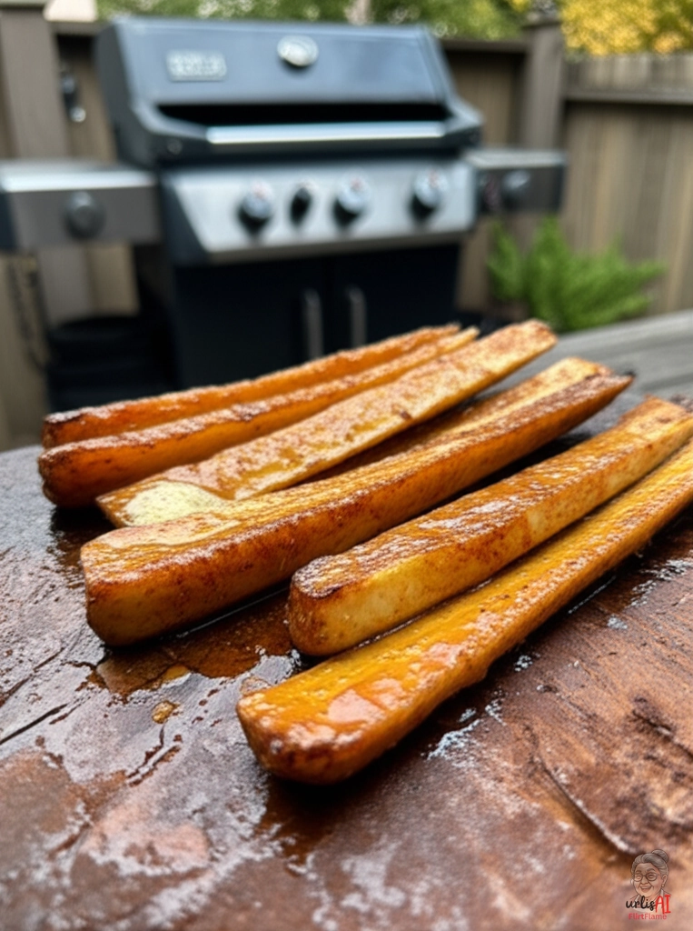 Pastinaken Ahorn-Butter Grill — Gasgrill