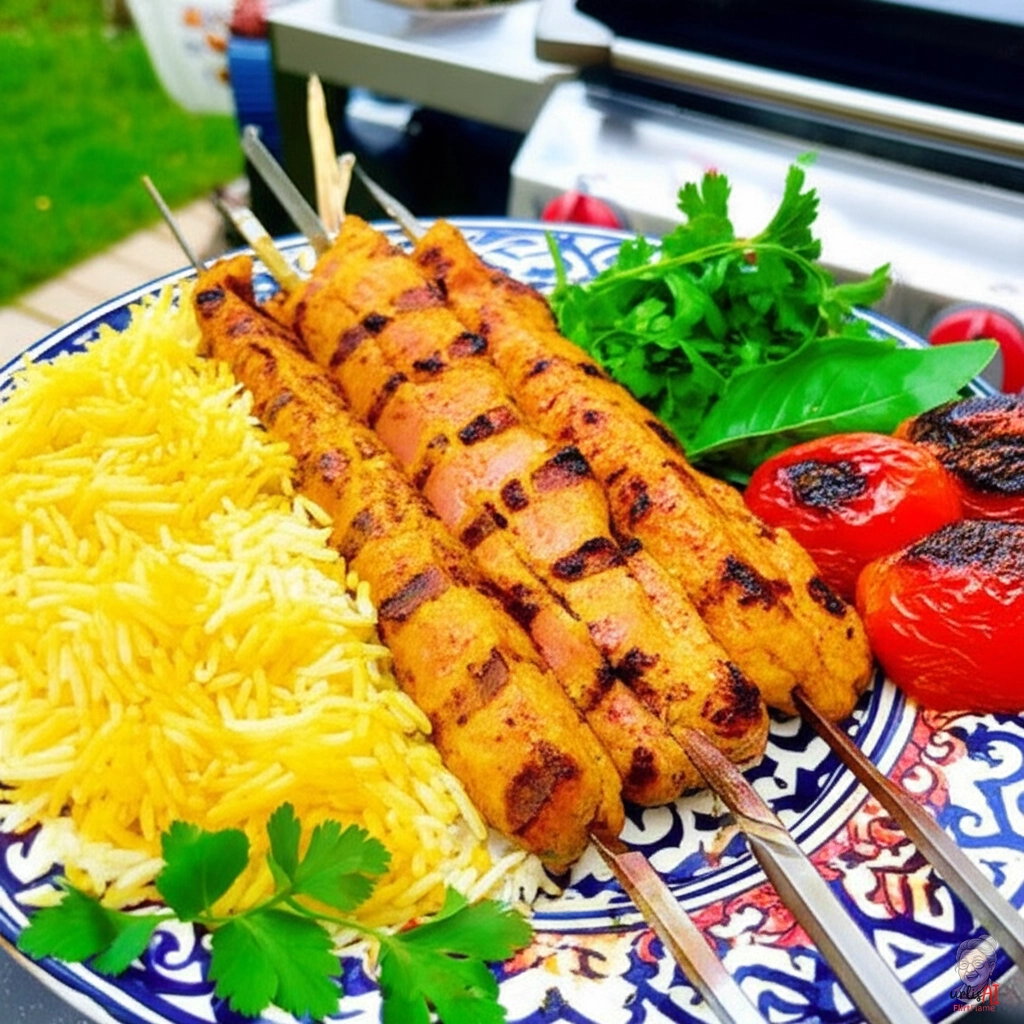 Persische Joghurt-Lammspieße — Gasgrill