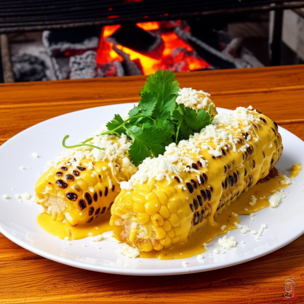Peruanische Ají-Maiskolben Holzkohle — Kohlegrill