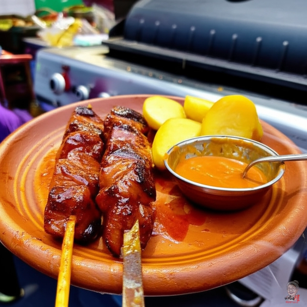 Anticucho Lima Schweinespieße — Gasgrill