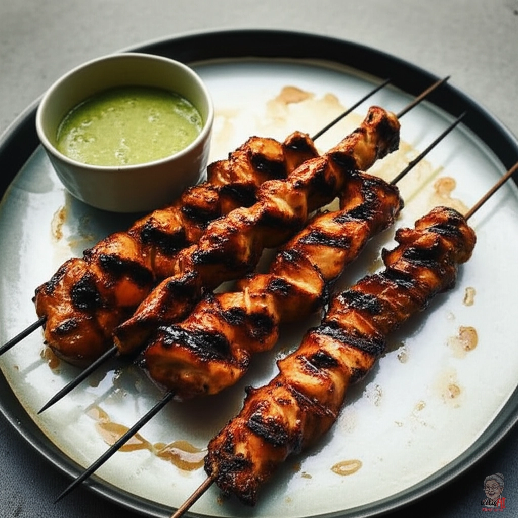 Pollo Brasa Spieße — Gasgrill