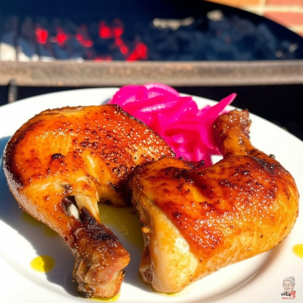 Feurige Gewürzkeulen — Kohlegrill