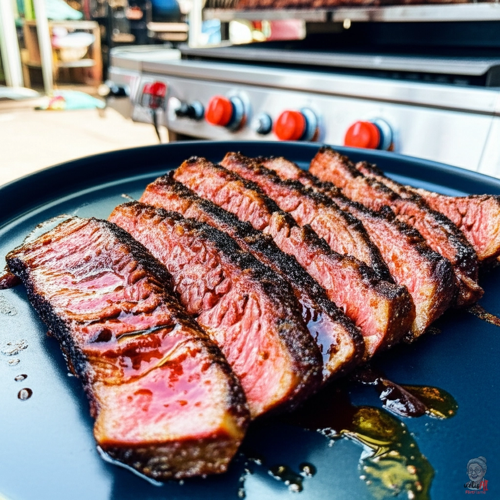 Würzige Samtscheiben — Gasgrill