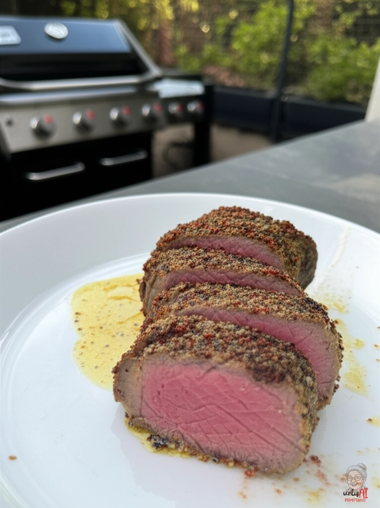Feurige Krustenmedaillons — Gasgrill