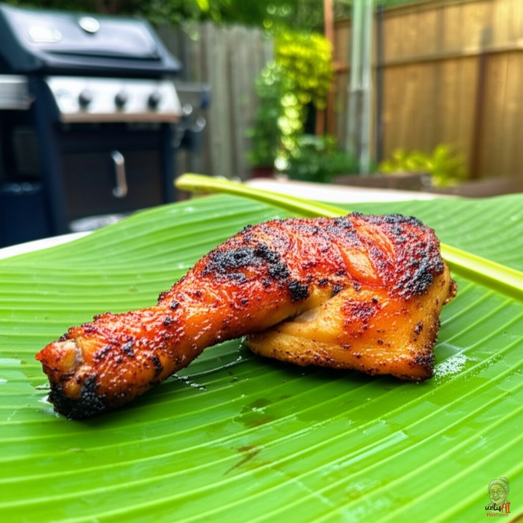 Leuchtende Zitronengrasschenkel — Gasgrill