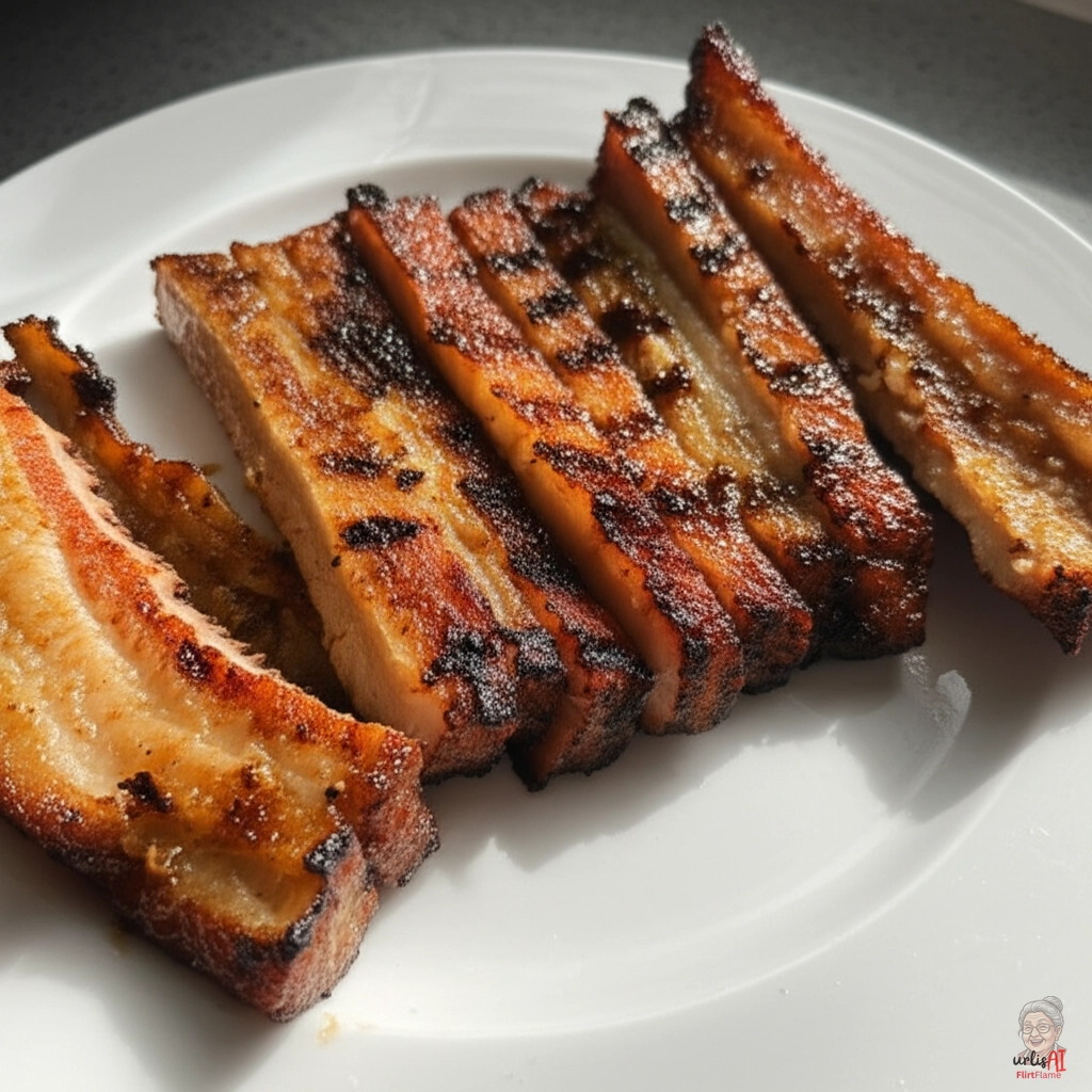 Dunkler Karamellbauch — Kohlegrill