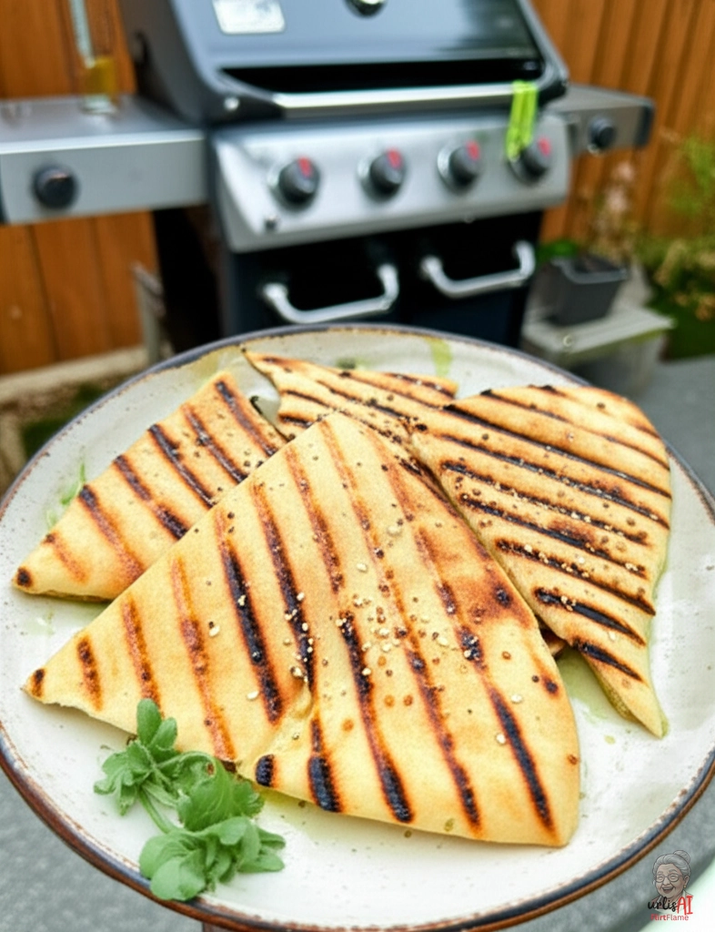 Za'atar Röstfladen — Gasgrill