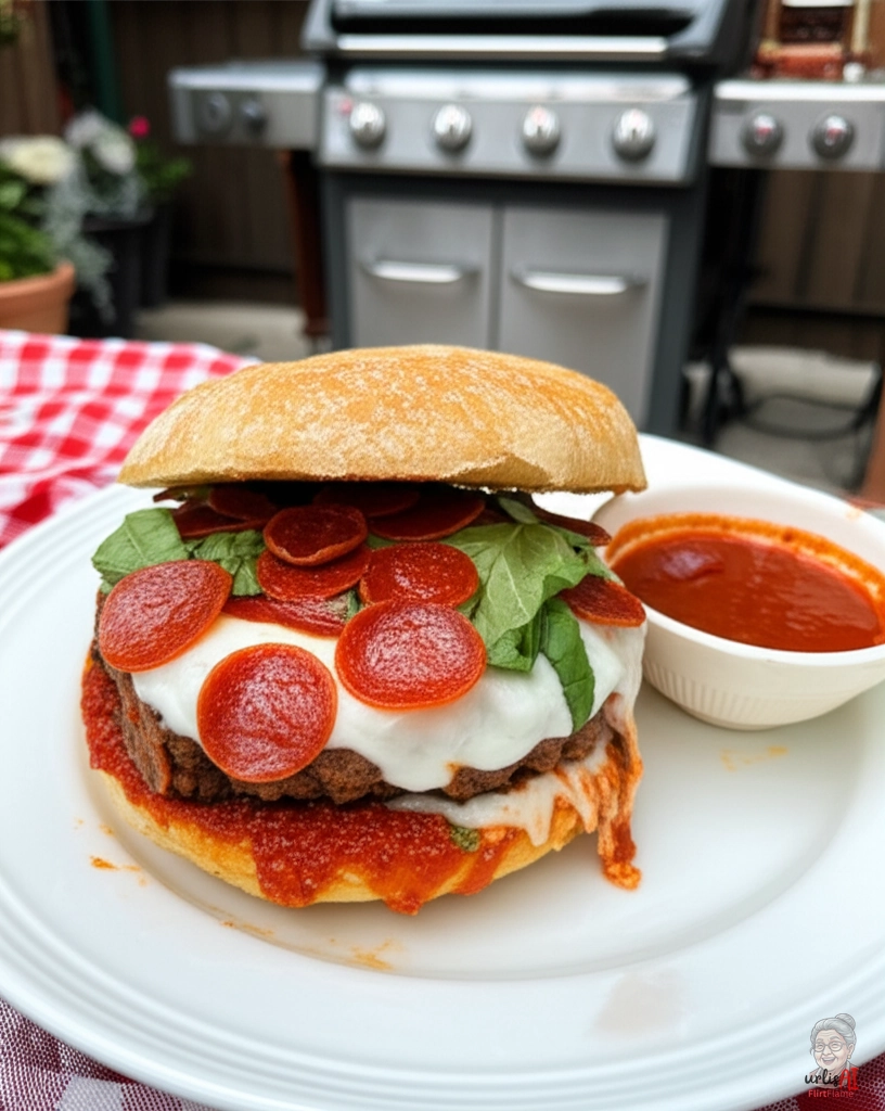 Pizza Smash Burger — Gasgrill