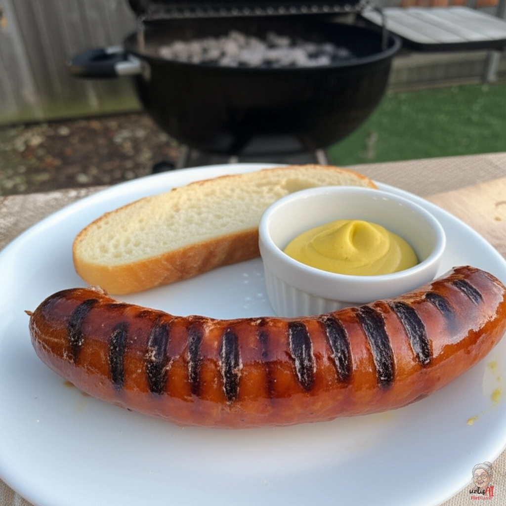 Prasselnde Kielbasa — Kohlegrill