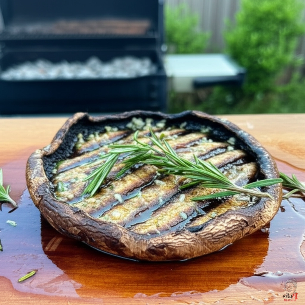 Glühende Kräuterhüte — Kohlegrill