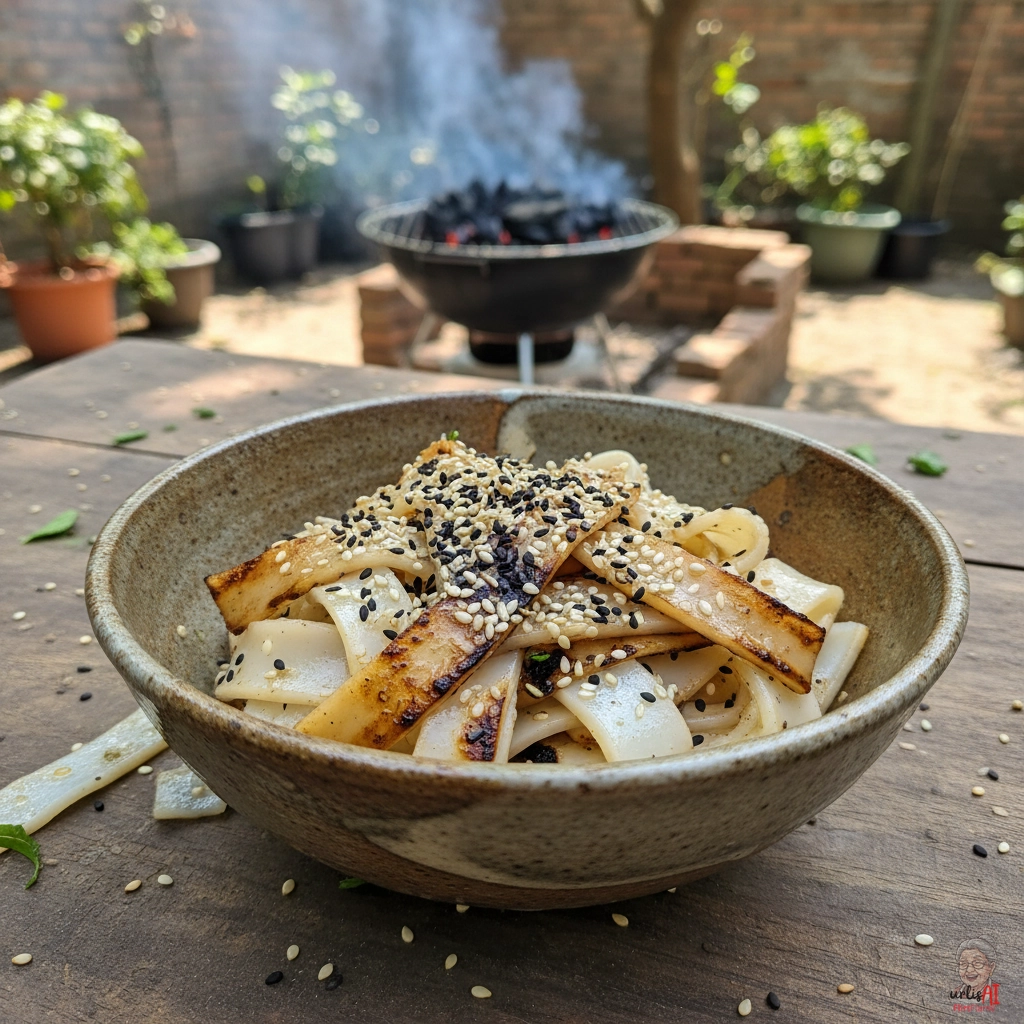 Bangkok Glutnudeln — Kohlegrill