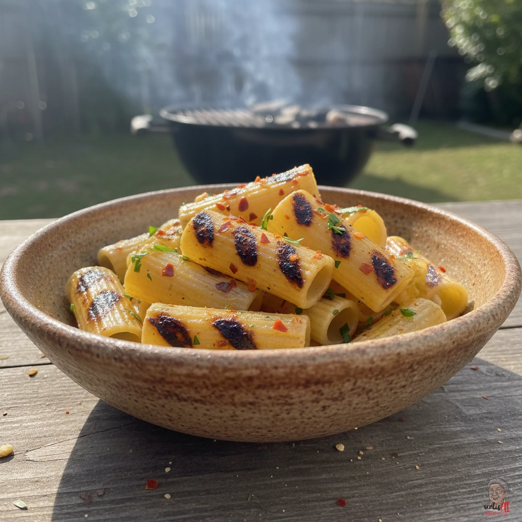 Arrabbiata Glutnudeln — Kohlegrill