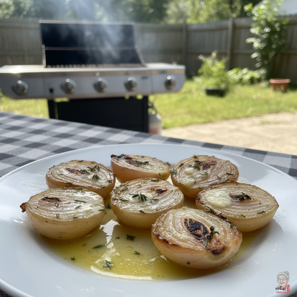 Goldene Thymianzwiebeln — Gasgrill