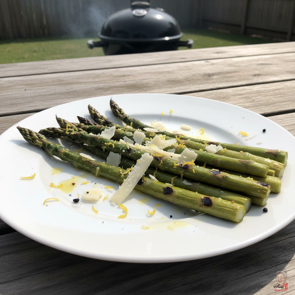 Zitronenspargel Parmesan — Kohlegrill