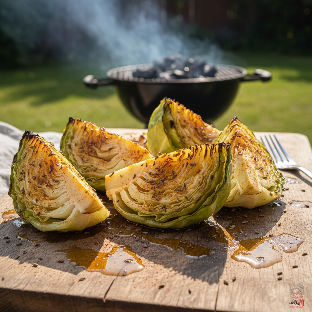 Kümmel-Paprikakohl — Kohlegrill