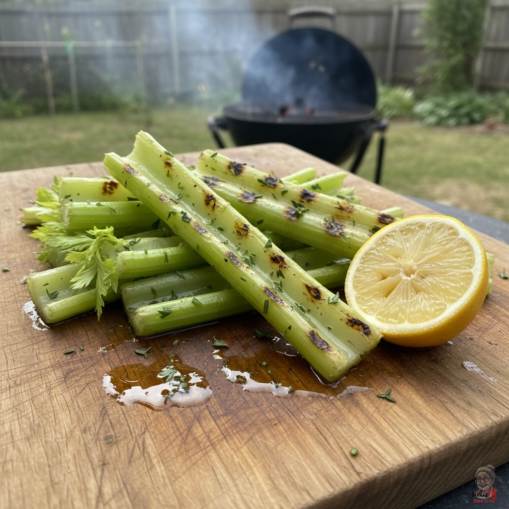 Mediterrane Kräuterstangen — Kohlegrill