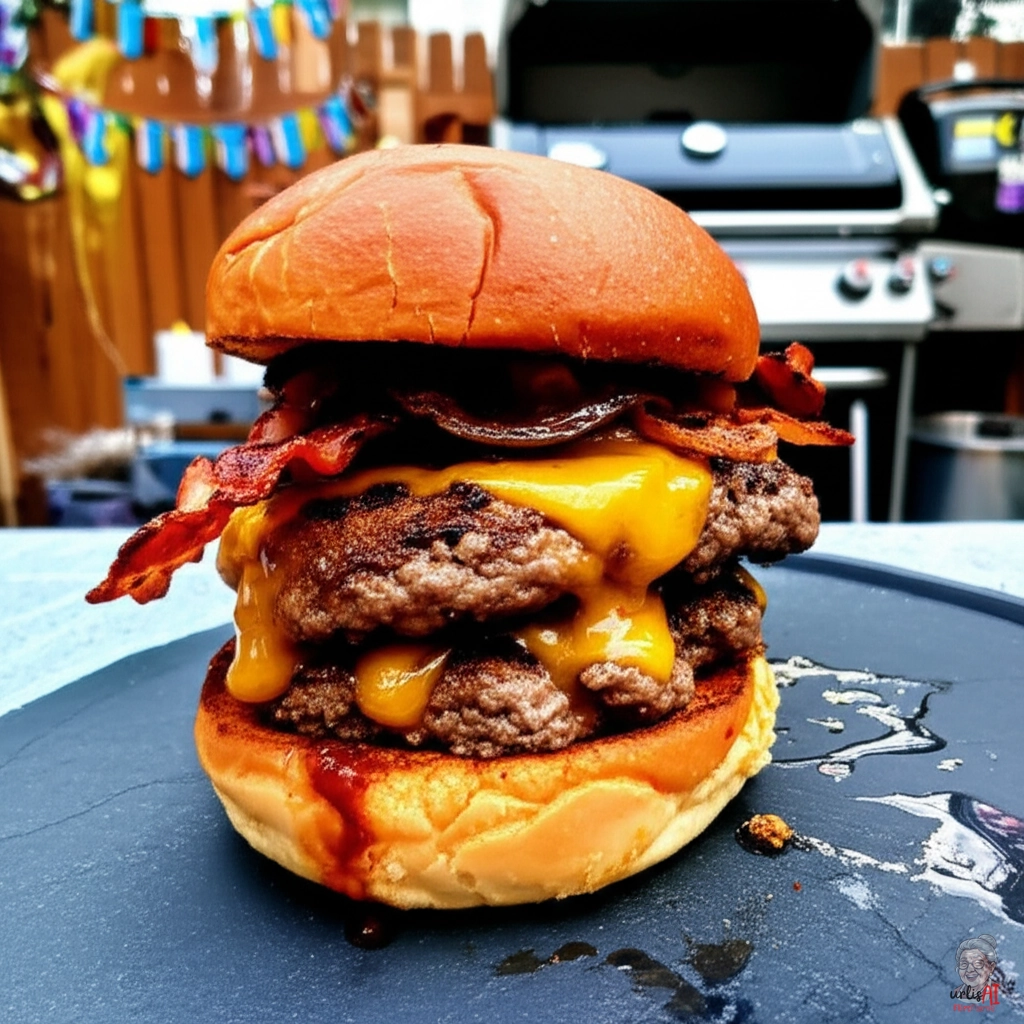 Stefanie Birthday Burger — Gasgrill