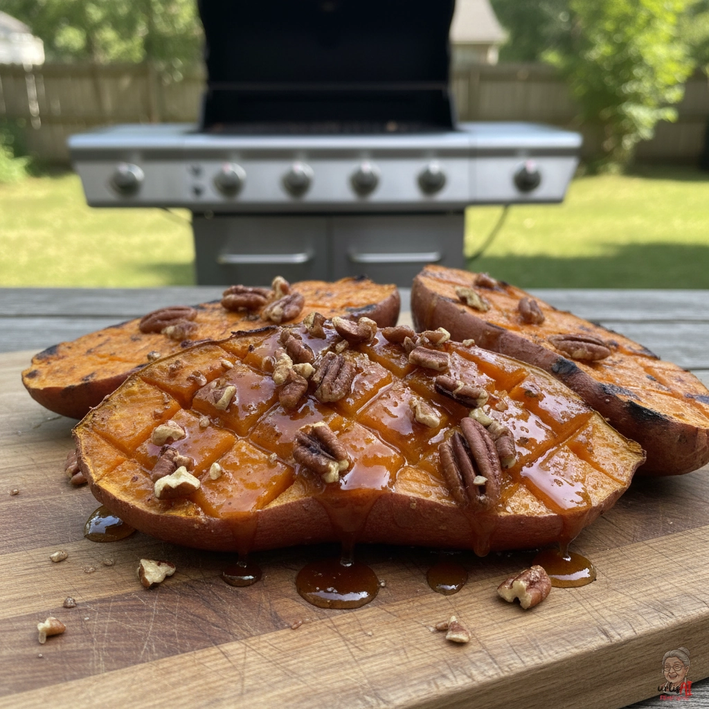 Bourbon-Süßkartoffel — Gasgrill