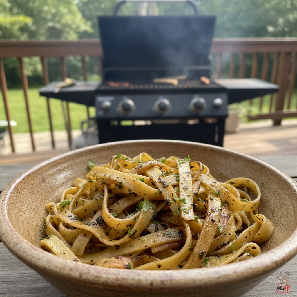 Trüffel-Grillnudeln — Gasgrill