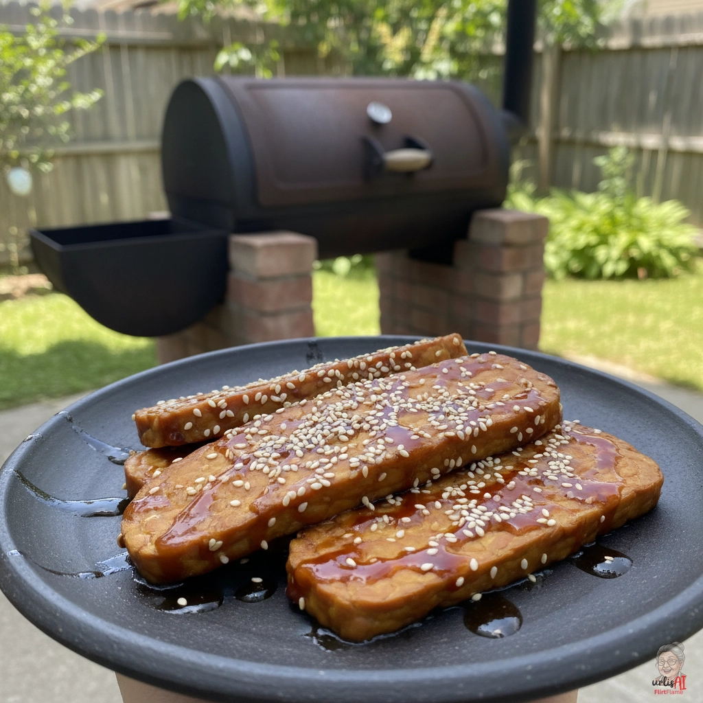Teriyaki-Rauchtempeh — Smoker