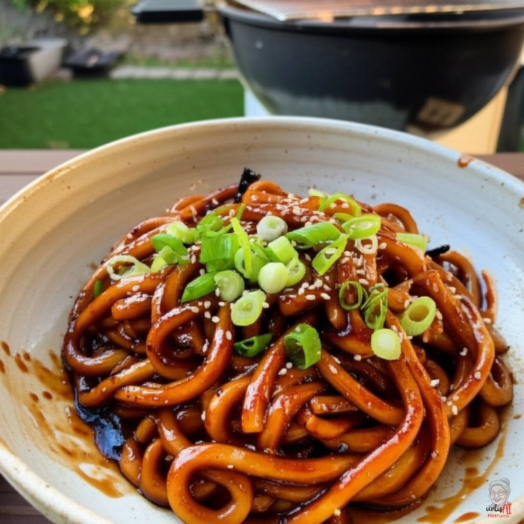 Udon Teriyaki-Coal — Kohlegrill