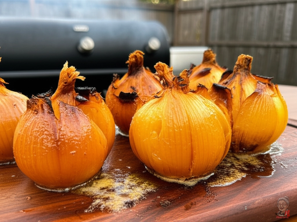 Zwiebeln Räucherholz Smoke — Smoker